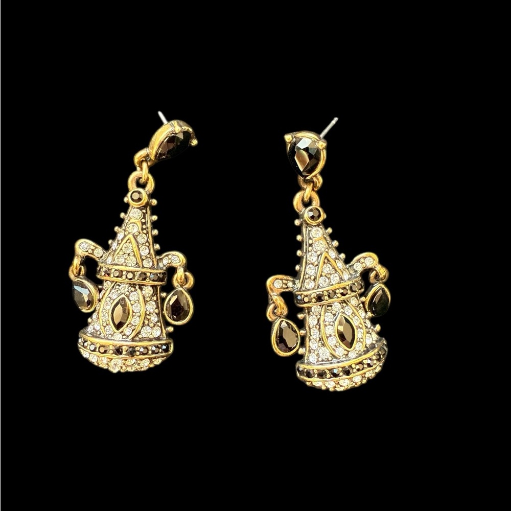 Heidi Daus My Impereial Garden Pagoda earrings pierced.